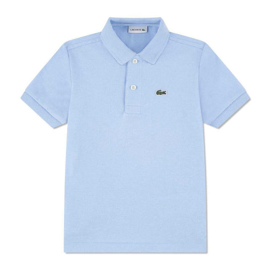 Blue - Front - Lacoste Boys Pique Polo Shirt