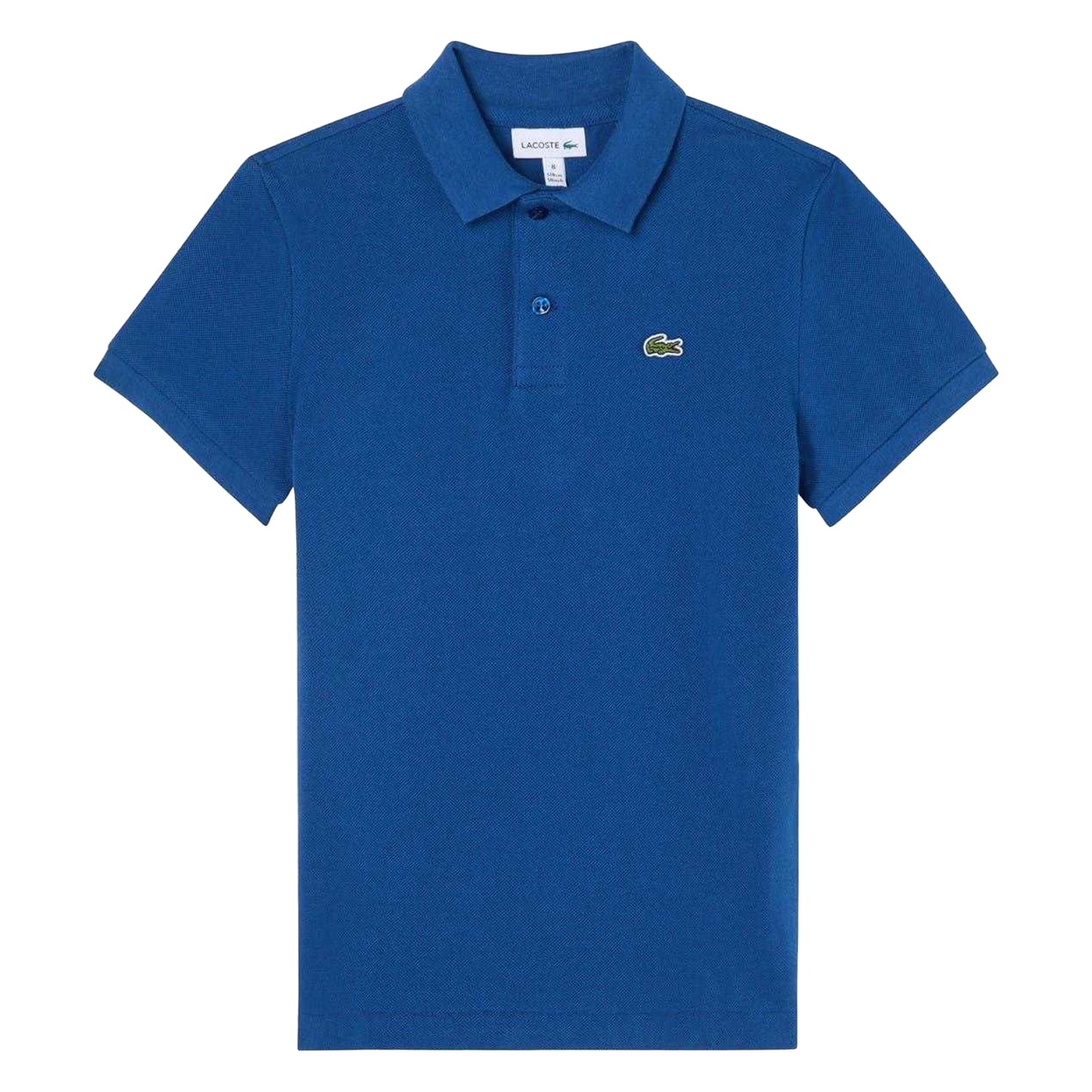 French Blue - Front - Lacoste Boys Pique Polo Shirt
