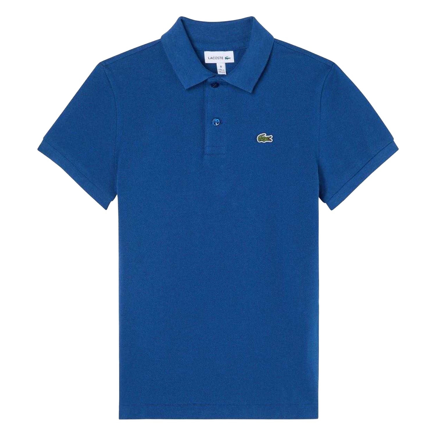 French Blue - Front - Lacoste Boys Pique Polo Shirt