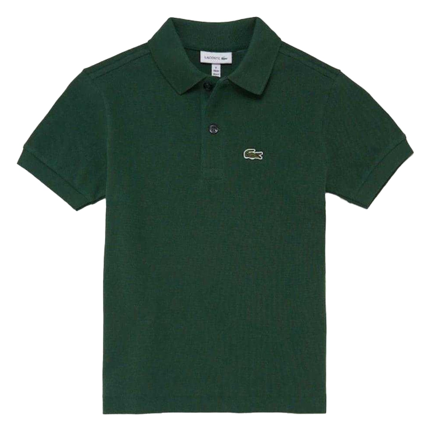 Green - Front - Lacoste Boys Pique Polo Shirt