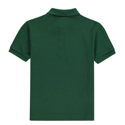 Green - Back - Lacoste Boys Pique Polo Shirt