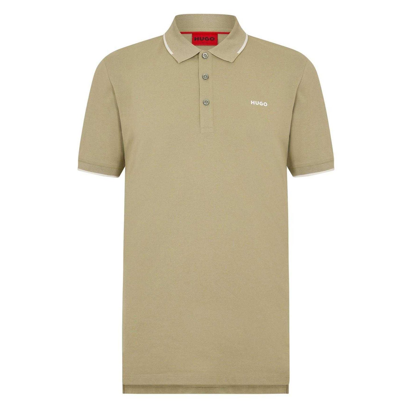Green - Front - Hugo Mens Cotton Regular Polo Shirt