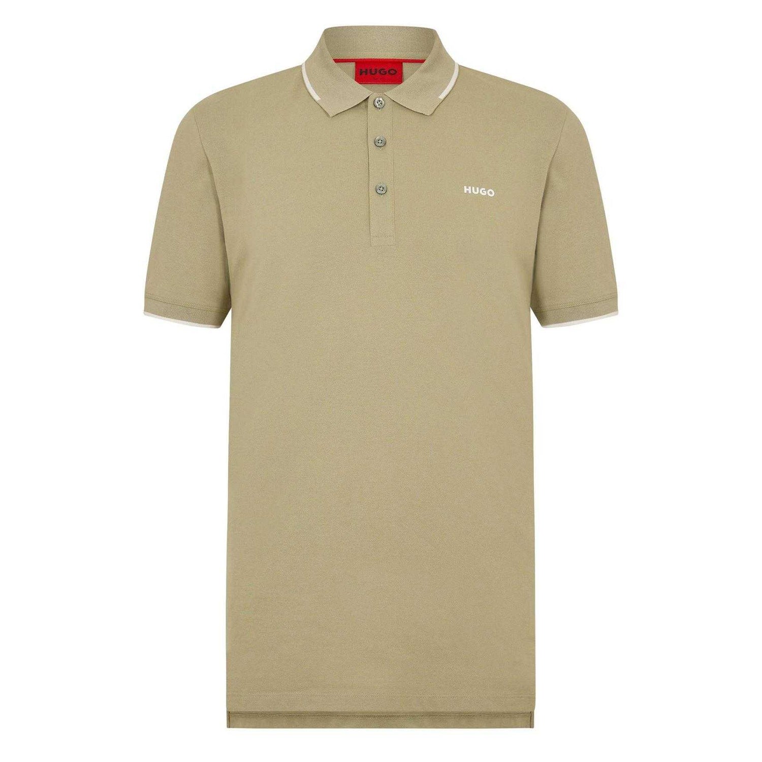 Green - Front - Hugo Mens Cotton Regular Polo Shirt