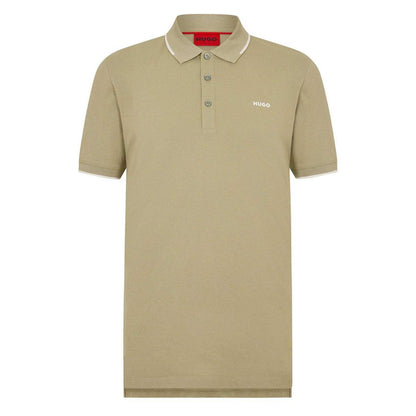 Green - Front - Hugo Mens Cotton Regular Polo Shirt