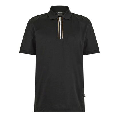 Black - Front - Boss Mens Short-Sleeved Polo Shirt