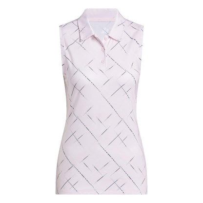 Clear-Pink - Front - Adidas Womens-Ladies Golf Polo Shirt