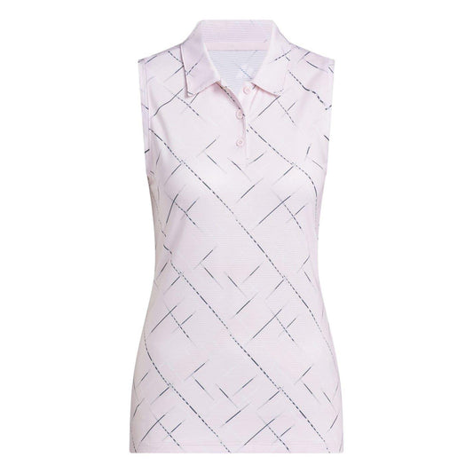 Clear-Pink - Front - Adidas Womens-Ladies Golf Polo Shirt