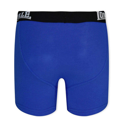 Blue-Black - Back - Lonsdale Boys Boxer Shorts (Pack of 2)