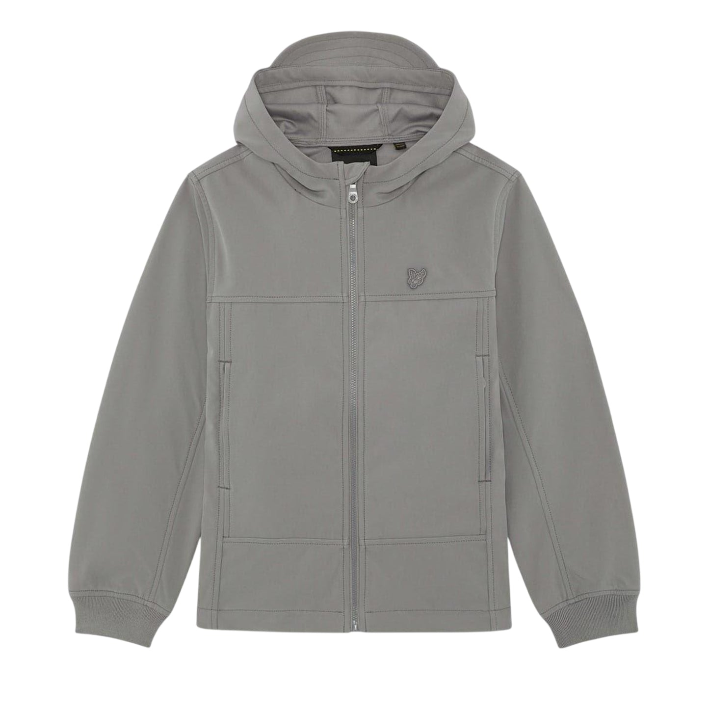Sharkskin - Front - Lyle & Scott Boys Eagle Hooded Jacket
