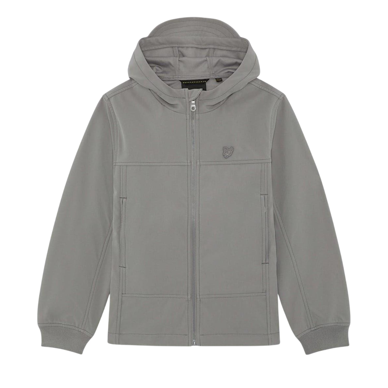 Sharkskin - Front - Lyle & Scott Boys Eagle Hooded Jacket