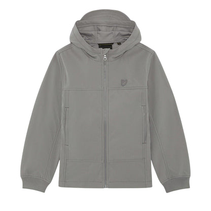 Sharkskin - Front - Lyle & Scott Boys Eagle Hooded Jacket