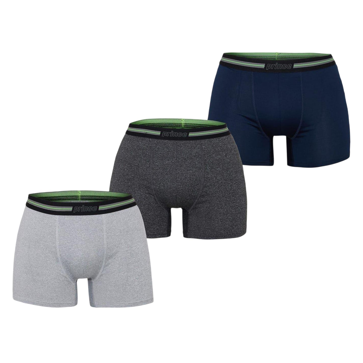 Multicoloured - Front - Prince Mens Boxer Shorts (Pack of 3)