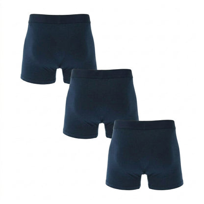 Navy - Back - Farah Mens Boxer Shorts (Pack of 3)