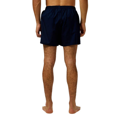 Navy-Blue-White - Back - Slazenger Mens Cotton Boxer Shorts (Pack of 3)