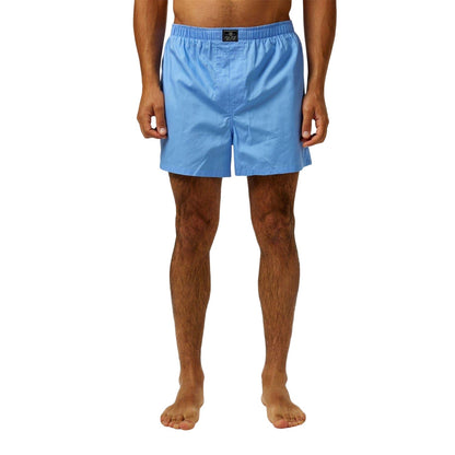 Navy-Blue-White - Side - Slazenger Mens Cotton Boxer Shorts (Pack of 3)