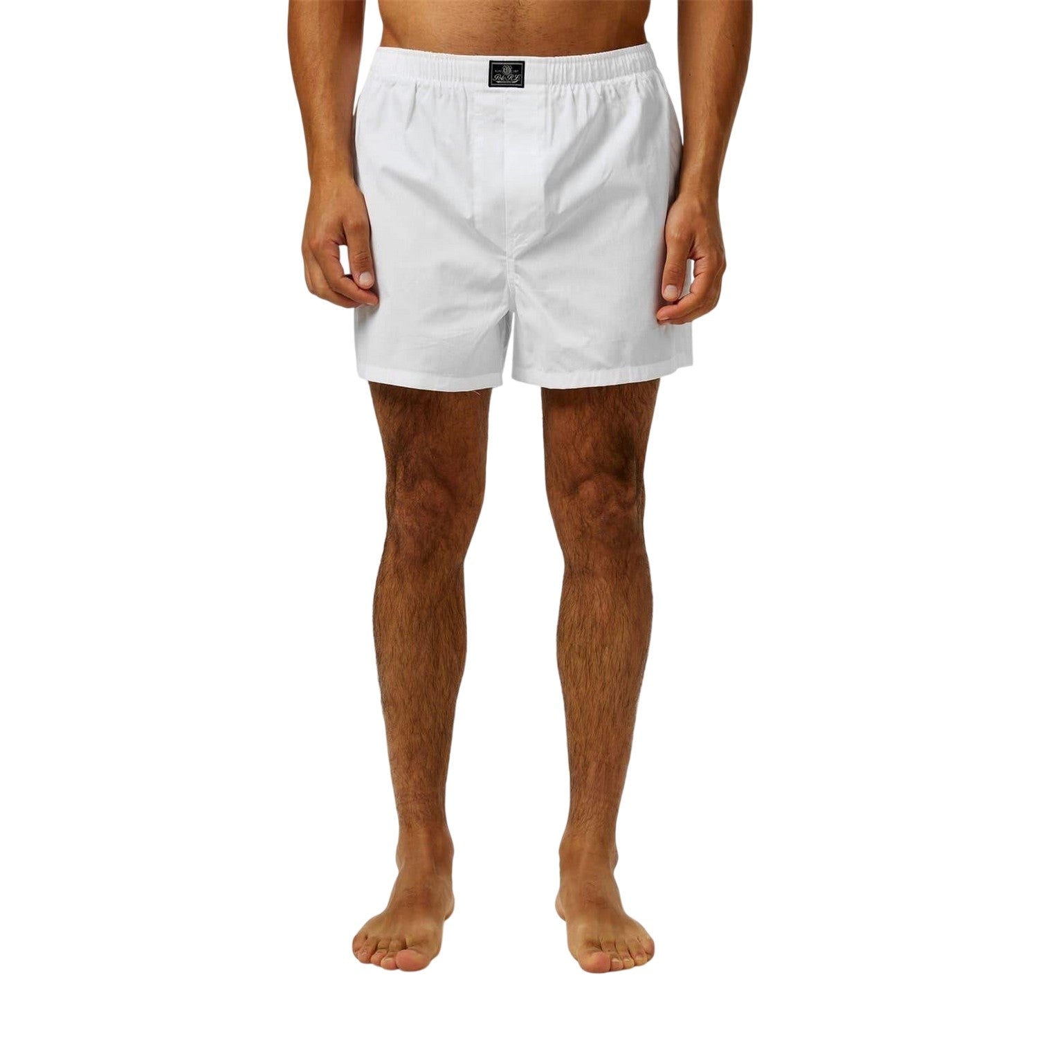 Navy-Blue-White - Lifestyle - Slazenger Mens Cotton Boxer Shorts (Pack of 3)