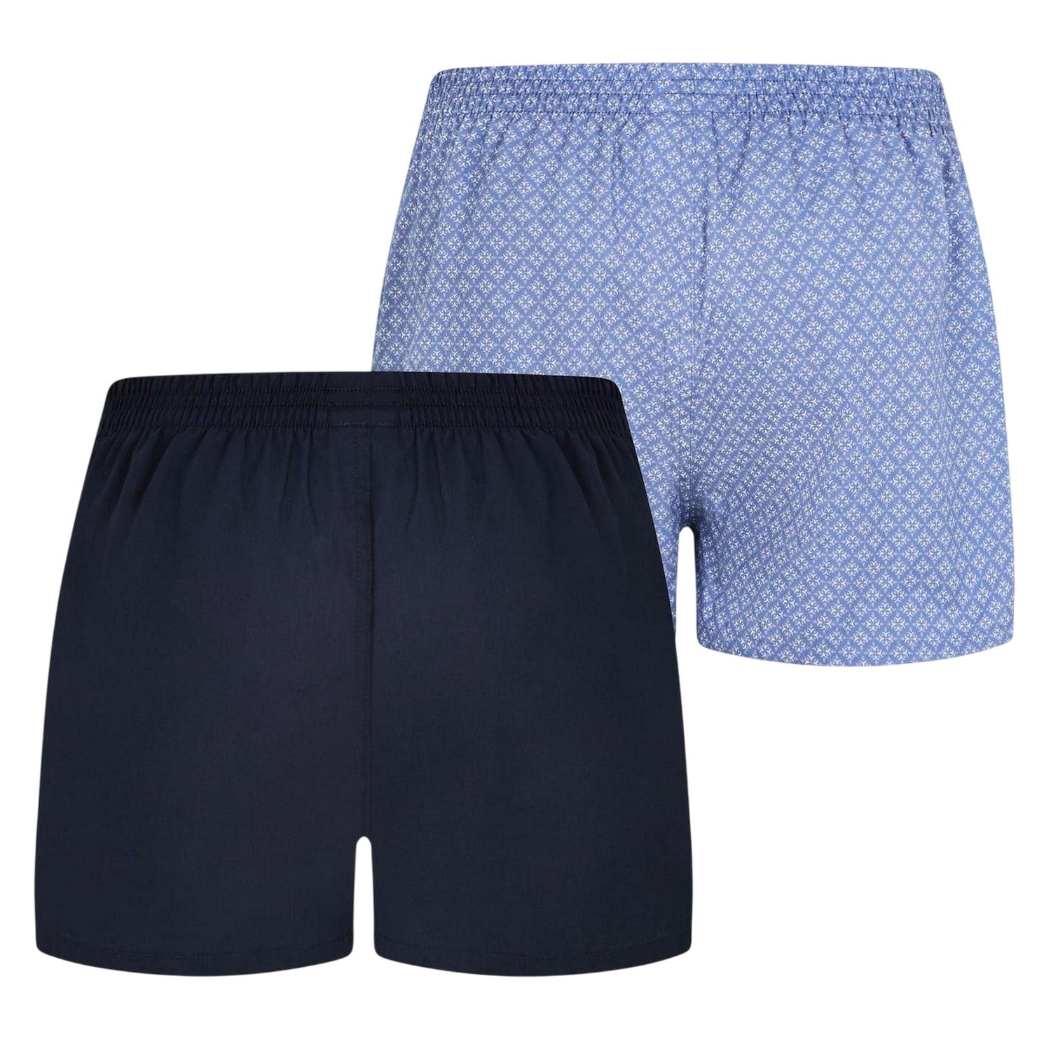 Navy-Blue - Back - Boss Mens Abstract Boxer Shorts (Pack of 2)