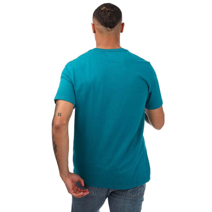 Blue - Back - Levis Mens Original Housemark T-Shirt