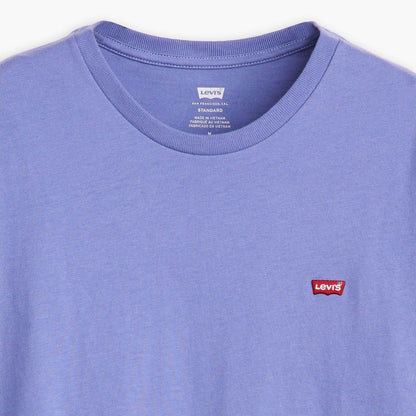 Light Blue - Close up - Levis Mens Original Housemark T-Shirt