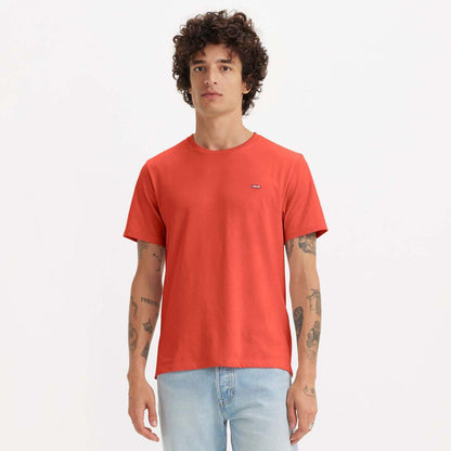 Red - Front - Levis Mens Original Housemark T-Shirt