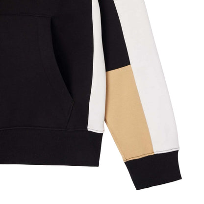 Black-White-Cream - Back - Lacoste Mens Colour Block Full Zip Hoodie