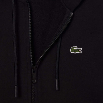 Black-White-Cream - Lifestyle - Lacoste Mens Colour Block Full Zip Hoodie