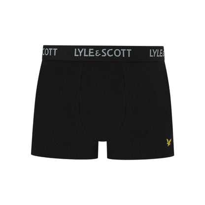 Black - Back - Lyle & Scott Mens Boxer Shorts (Pack of 5)