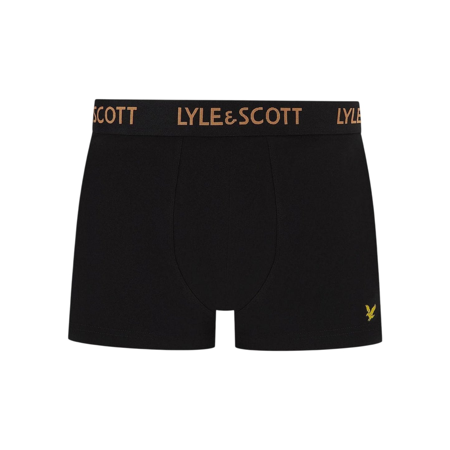 Black - Side - Lyle & Scott Mens Boxer Shorts (Pack of 5)