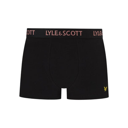 Black - Pack Shot - Lyle & Scott Mens Boxer Shorts (Pack of 5)
