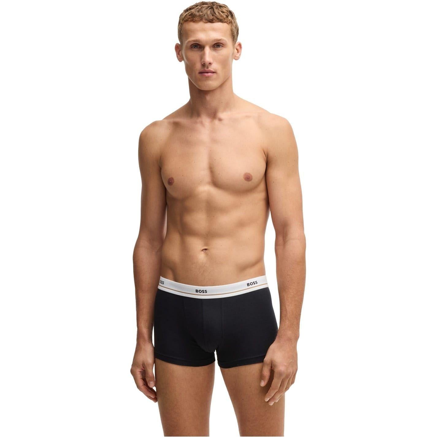 Blue - Back - Boss Mens Briefs (Pack of 5)