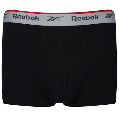 Black - Side - Reebok Mens Boxer Shorts (Pack of 3)