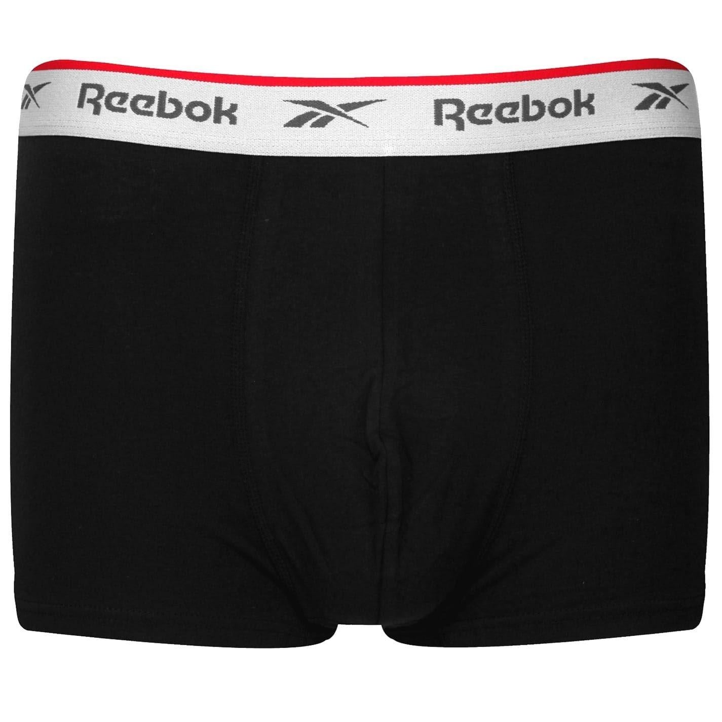 Black - Pack Shot - Reebok Mens Boxer Shorts (Pack of 3)
