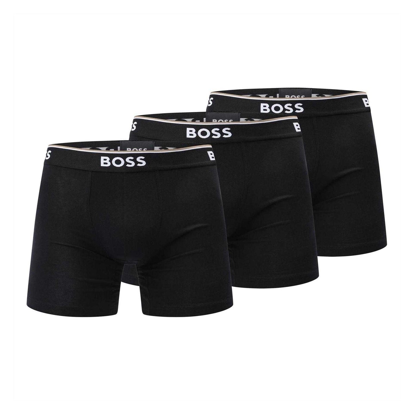 Black - Front - Boss Mens Boxer Shorts (Pack of 3)