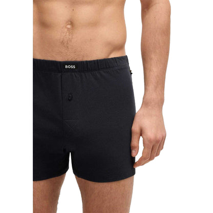 Multicoloured - Side - Boss Mens Boxer Shorts (Pack of 2)