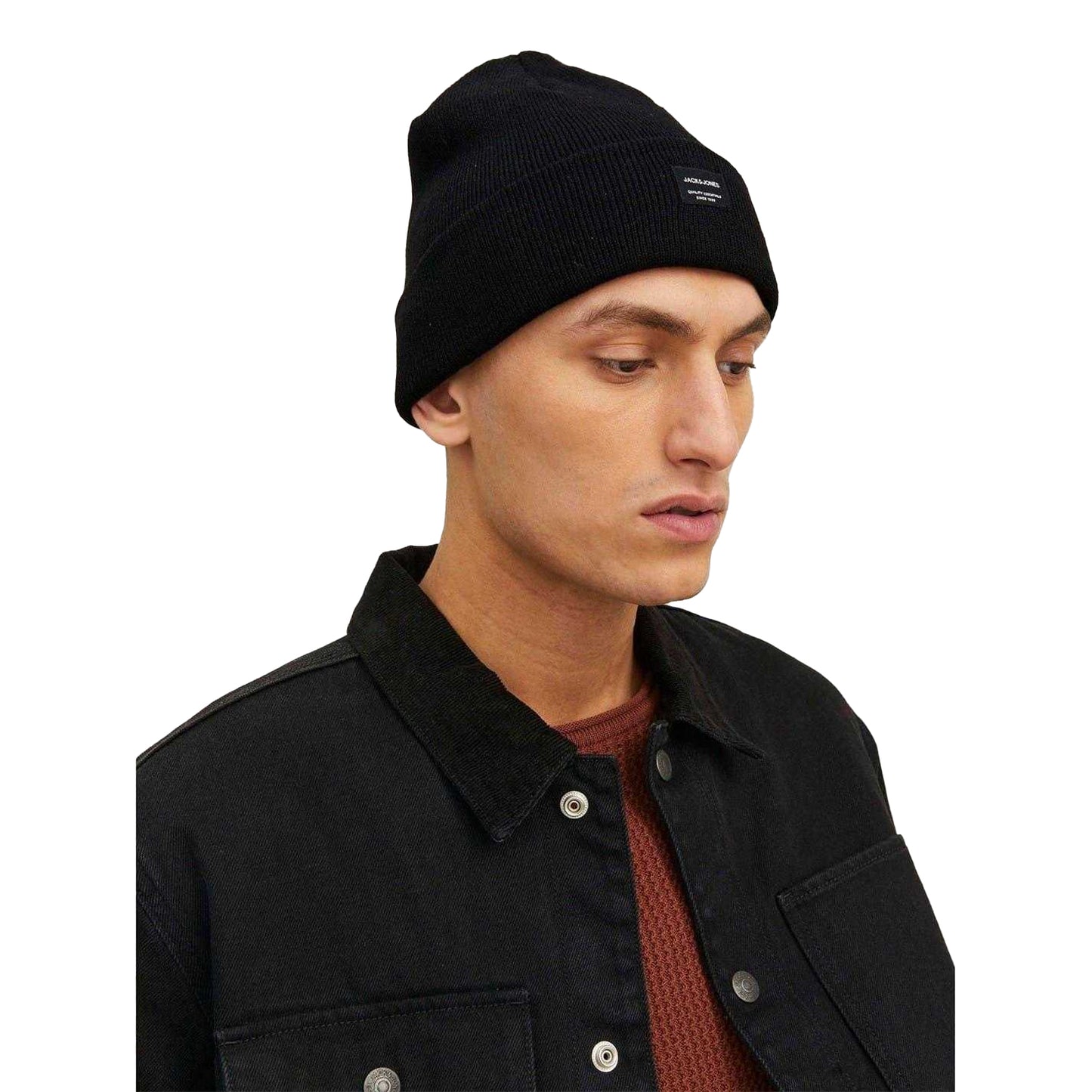 Black Print - Back - Jack And Jones Mens Beanie