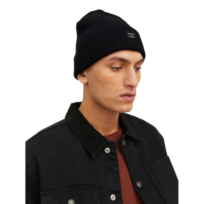 Black Print - Back - Jack And Jones Mens Beanie
