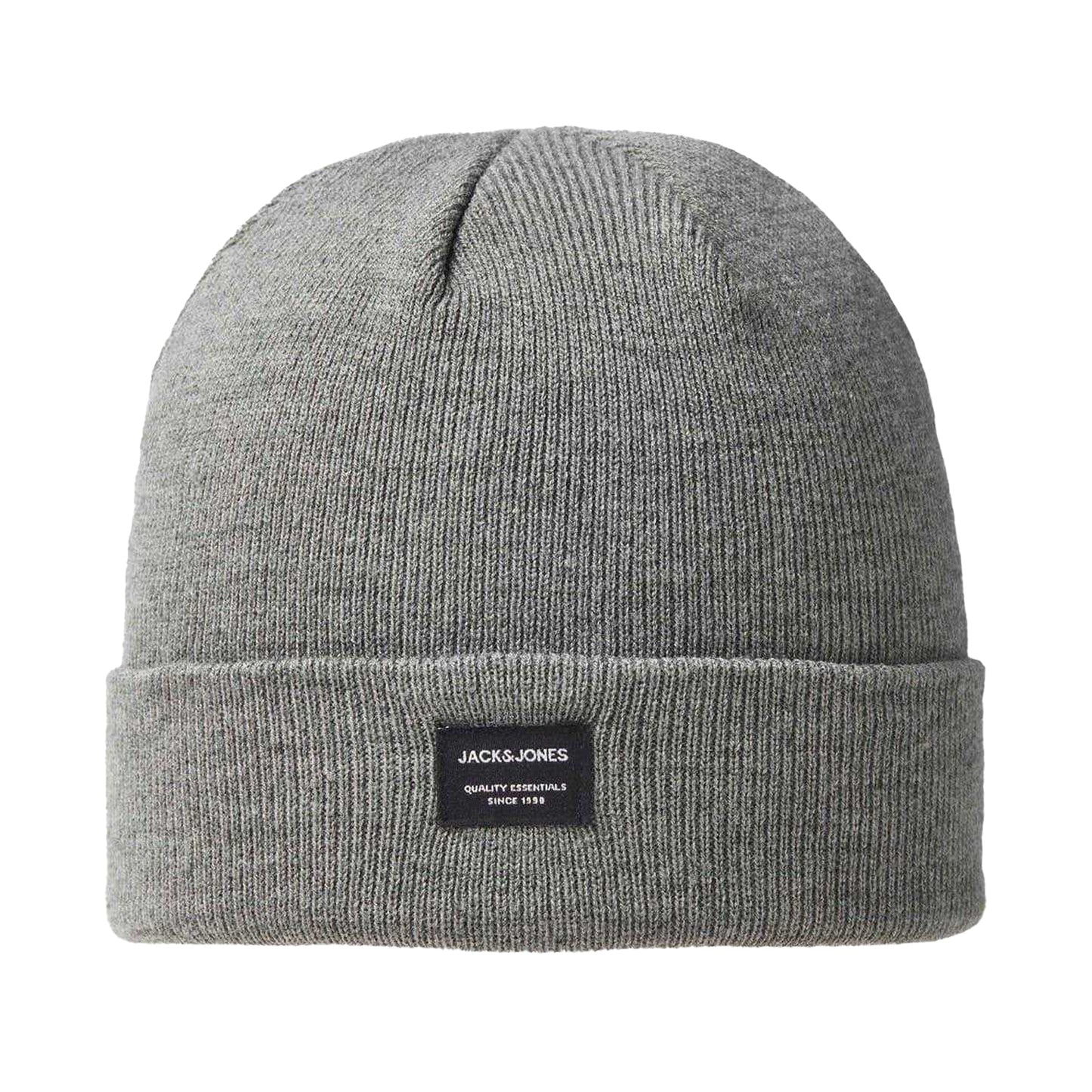 Grey Melange Melange - Front - Jack And Jones Mens Beanie