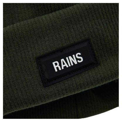 Green - Side - Rains Unisex Adult Wordmark Beanie