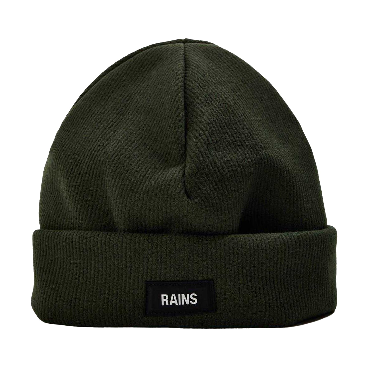 Green - Front - Rains Unisex Adult Wordmark Beanie