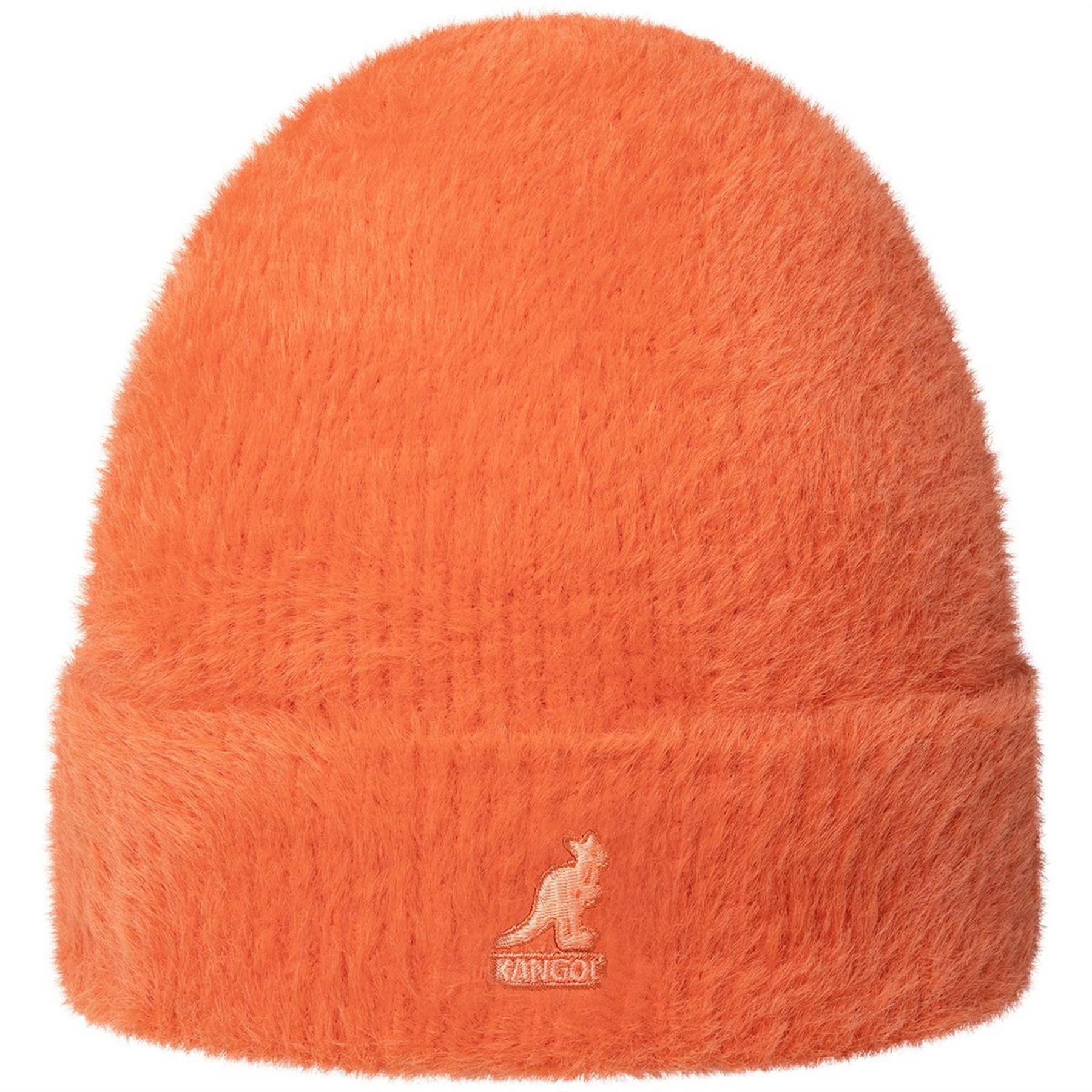 Coral - Front - Kangol Unisex Adult Embroidered Logo Faux Fur Winter Beanie