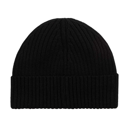 Black - Back - Tommy Hilfiger Mens Cable Knit Wool Blend Beanie
