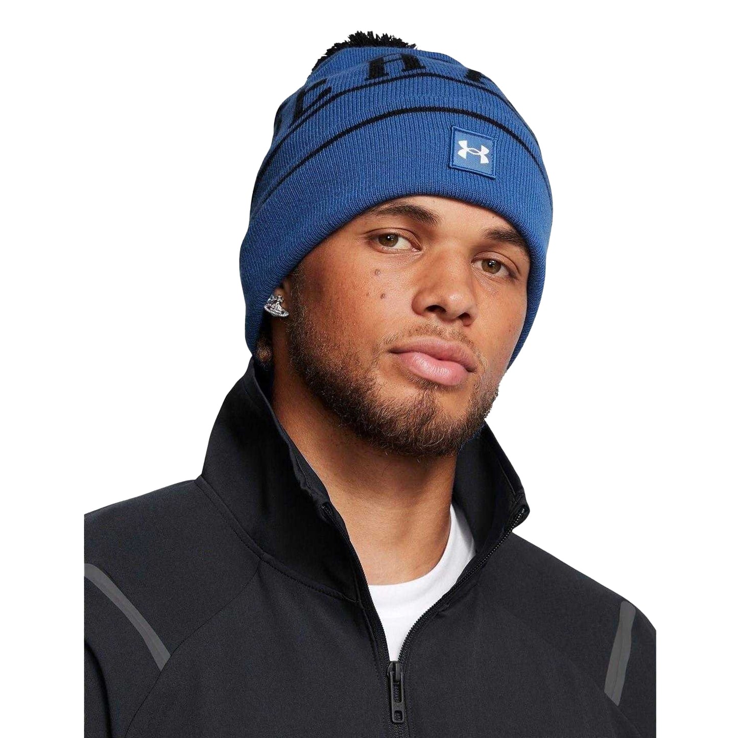 Blue - Back - Under Armour Mens Halftime Beanie