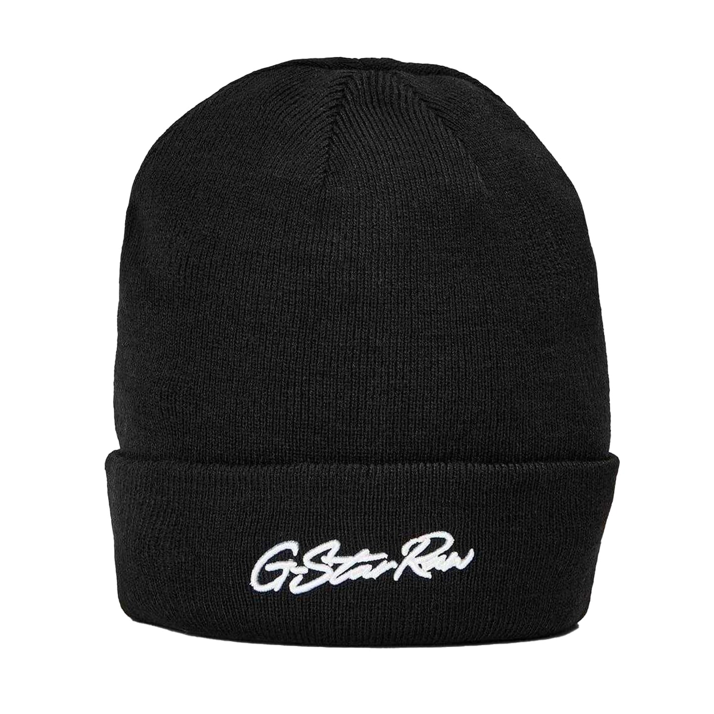 Dark Black - Front - G-Star Unisex Adult Lettering Beanie