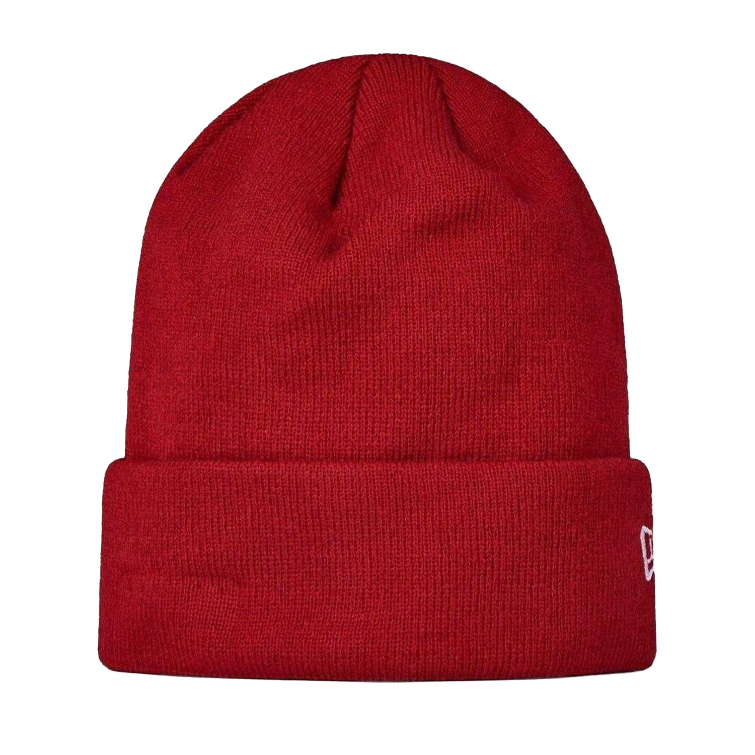 Red - Front - New Era Unisex Adult Essential Embroidered Logo Knitted Beanie