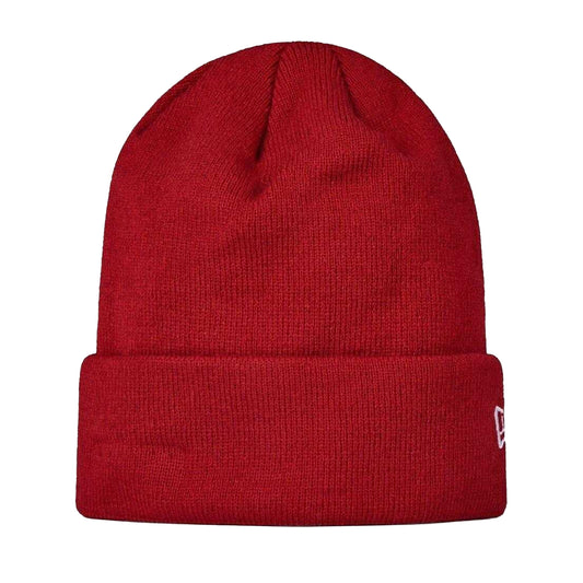 Red - Front - New Era Unisex Adult Essential Embroidered Logo Knitted Beanie