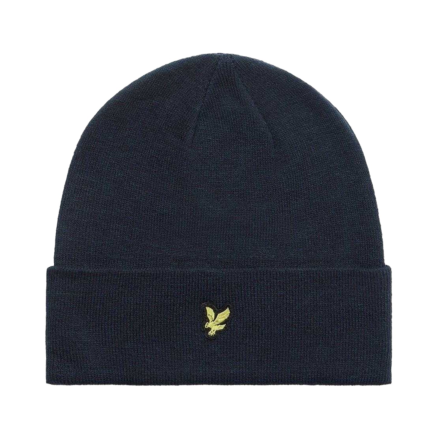 Dark Navy - Front - Lyle & Scott Unisex Adult Embroidered Logo Knitted Beanie