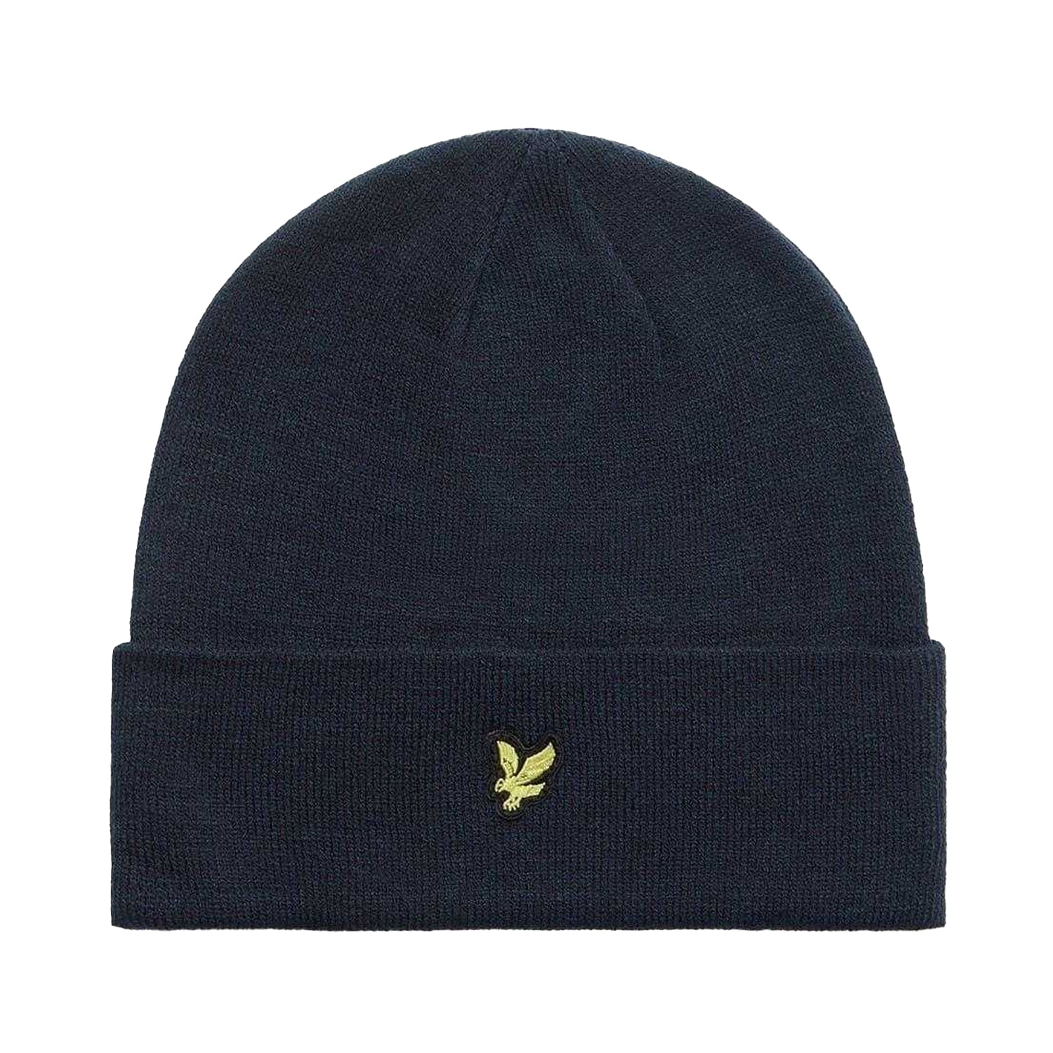 Dark Navy - Front - Lyle & Scott Unisex Adult Embroidered Logo Knitted Beanie