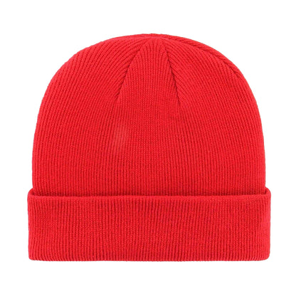 Red-White - Back - Liverpool FC Unisex Adult Team Ribbed Beanie