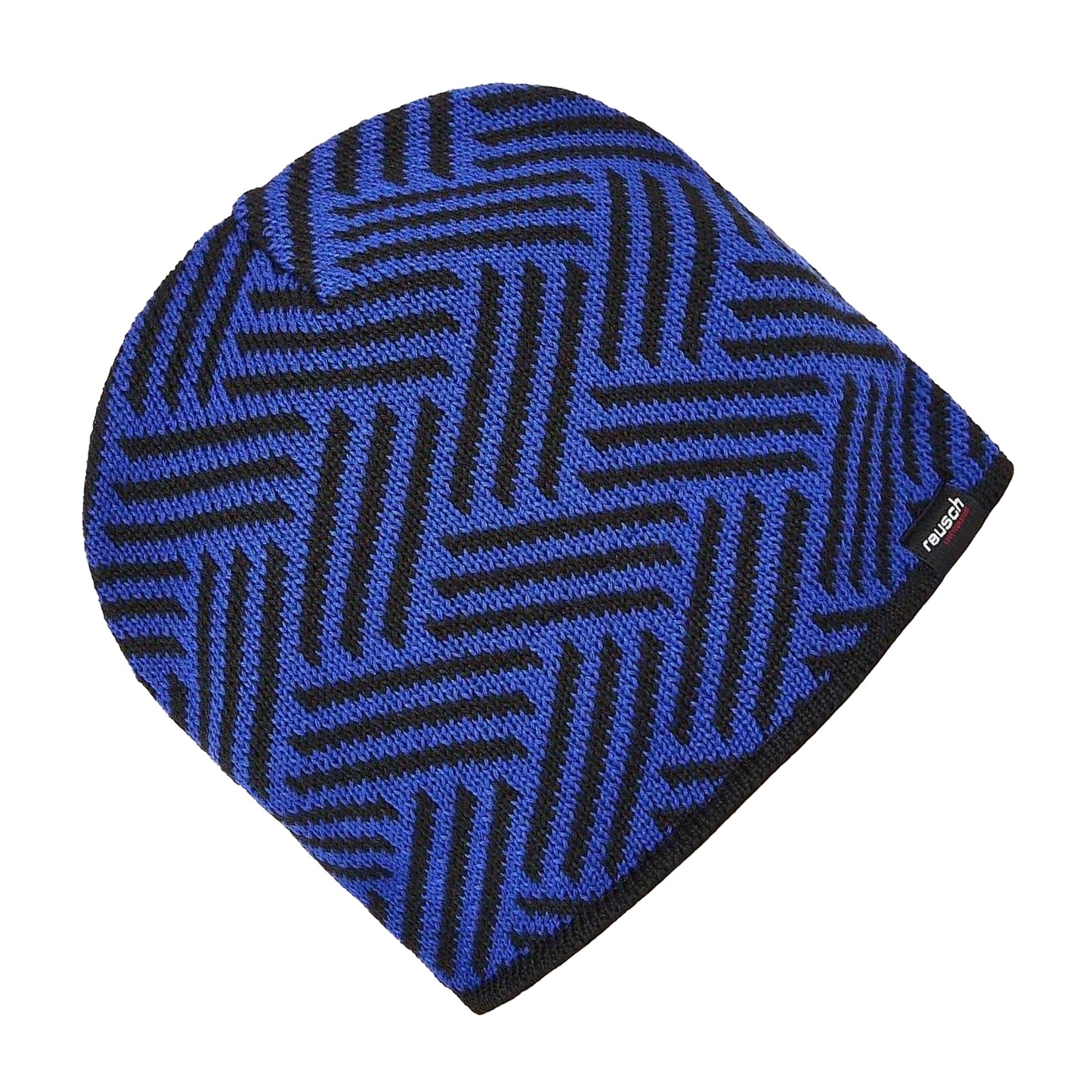 Blue - Back - Reusch Unisex Adult Zig Zag Knitted Beanie