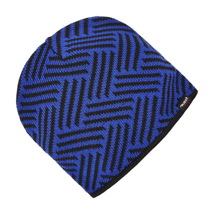 Blue - Back - Reusch Unisex Adult Zig Zag Knitted Beanie